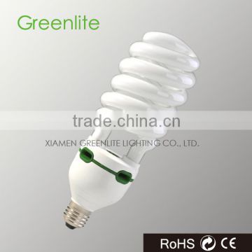 T6 55W half spiral energy saving lamps 3355lm E27/B22/E26 2700K~6800K