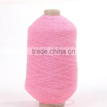 New function rubber yarn ; fashion covered rubber yarn ; rubber cover yarn high elastic yarn dyed cotton sweater fabric/full fi