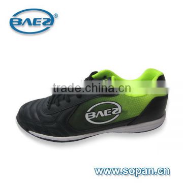 Brand soccer shoe with BAEZ branding