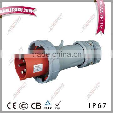 waterproof 63a IP44 Industrial Application universal plug socket outlet