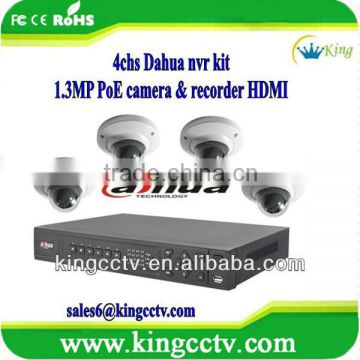 1080P HDMI nvr kit cctv with PoE network camera: IPC-HD2100 & NVR3204