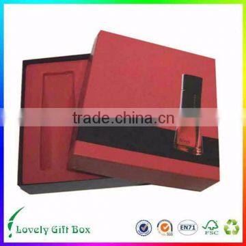 Custom paper cosmetics box packaging with luxury inner tray