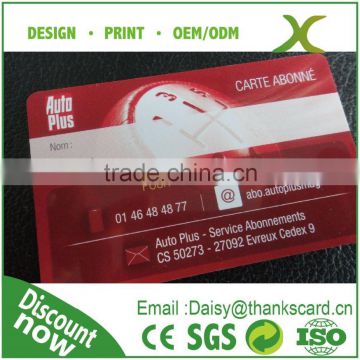 Free Sample..!! High quality plastic business card printing/ hard pvc card printing