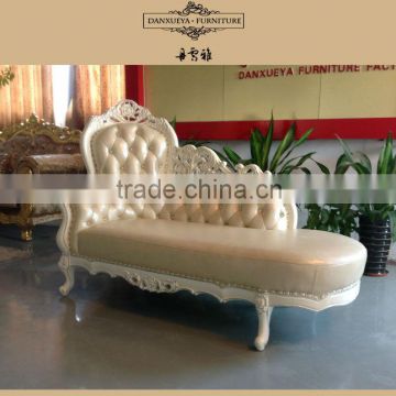 Genuine leather chaise lounge suites