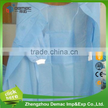 Best price surgical disposable white/blue/green waterproof isolation gown