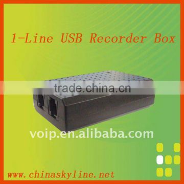 1 line usb telephone recording box,support FSK and DTMF