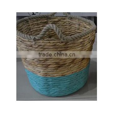 Water Hyacinth laundry baskets,Competitive Price,Natural Color