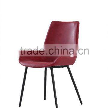 best quality PU and iron leg dining chair , new design bar chair DC9015