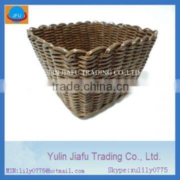 2012 new style brown colour small plastic basket