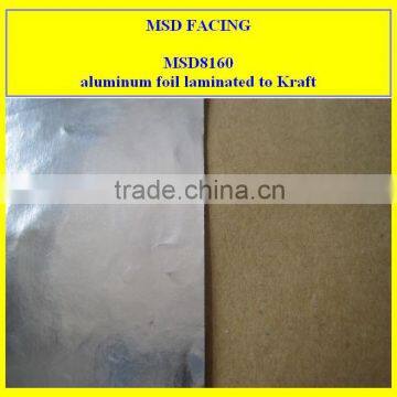 Single side foil aluminum kraft paper