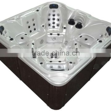 outdoor spa hot tub galvanic spa with waterfall