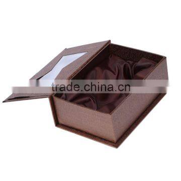 2015 popular design packaging paper box with transparent PVC window
