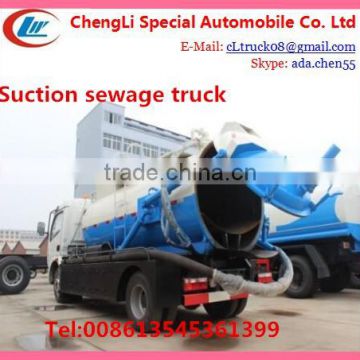 8000L sewage truck,sewage suction truck sale