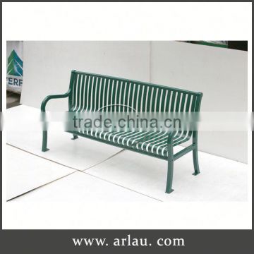 Arlau Bistro Armed Chairs Garden Furniture,Garden Metal Park Bench,Steel Public Bench