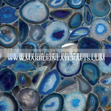 Decorative Blue Stone Agate Slabs