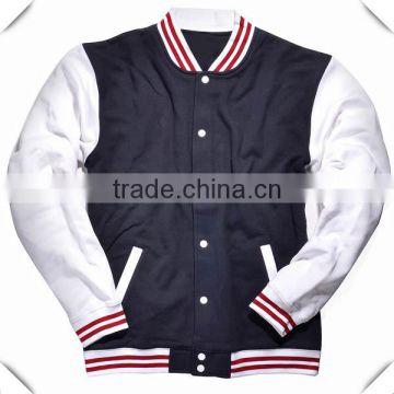 High quality Unisex cheap winter warm bomber varsity baseball jacket custom for men wholesale