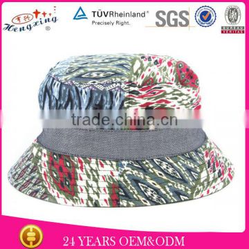 Funny men designer double side printing cotton cheap bucket hat