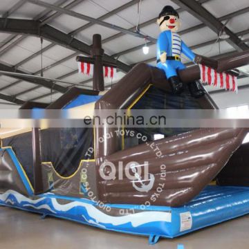 Kids favorite inflatable bouncer pirate ship playground