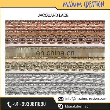 Trusted Fashion House Selling Exclusive Jacquard Lace For Dress Border Design