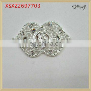 Double heart shape pin brooch manufacturers