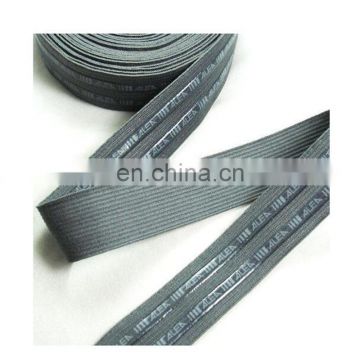 Wholesale OEM custom silicone printing elastic tape,silicone printed elastic band