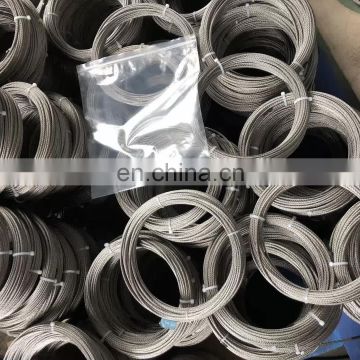 7x7 stainless steel wire rope railing grips cable