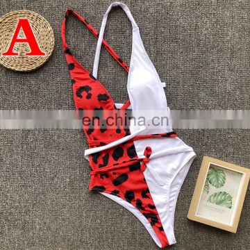 2019 Hot women sexy explosion beach bikini leopard one-piece woman bikini swimwear swimsuit