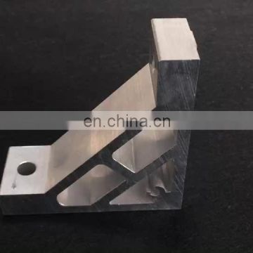 Mill finish or anodized Customized aluminum right angle bracket aluminium profile producer