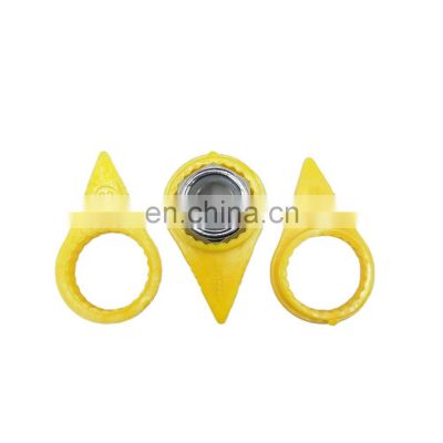 HBY22 Wheel Nut indicator  Yellow color PU material, For 22/23/24mm