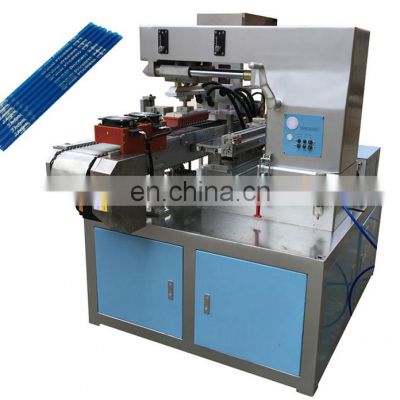 full auto 1 color steel plate ink cup tampo printing machine pad printer PLA drinking straw bull