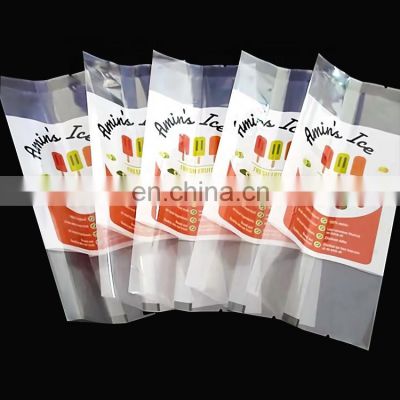 Custom printed heat seal ice cream popsicle plastic packaging bags