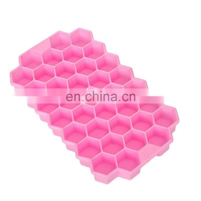 37 Holes Honeycomb Ice Mold Silicone Hexagon  Ice Cream Tools Ice Cube Mold Tray