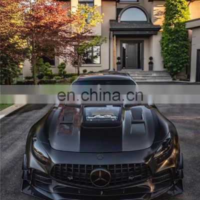 Runde IMP Style Hood For Mercedes-Benz AMG GT Upgrade IMP Style Top Quality Carbon Fiber Transparent Engine Cover