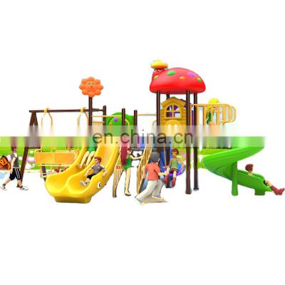 Commercial used big plastic slide outdoor children playground equipment kids