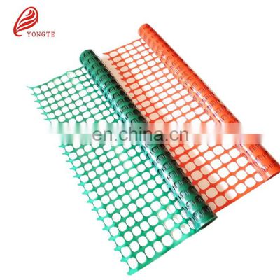 hot sale PE green orange plastic fence safety mesh for garden from small animals