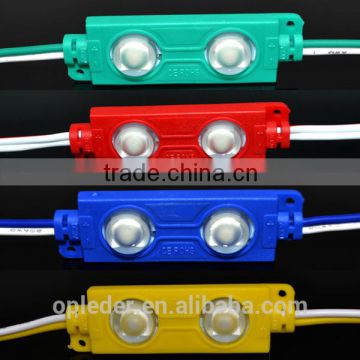 Shenzhen low price 2 5050 smd Red led module with lens