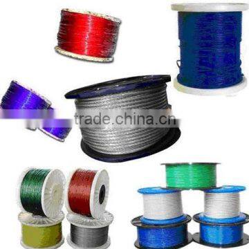 Top quality 7X7 PVC Coated Steel Wire Rope /Steel Cable