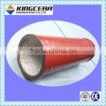 DN125 abrasion resistant concrete pumping pipe parts of Kingcera