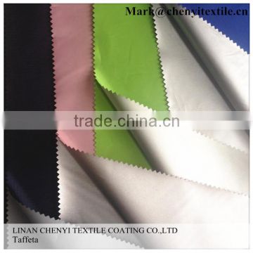 Good price PU and silver coated 190T polyester taffeta