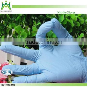 Blue cheap disposable nitrile gloves