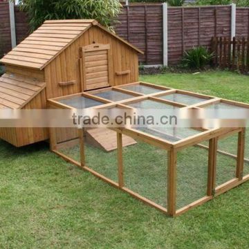 chicken cages with urns