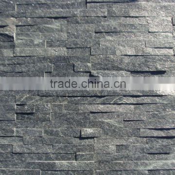 hot sale natural black quartz cheap stone wall cladding
