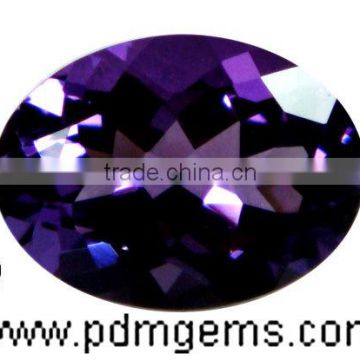 Amethyst Oval Shape Faceted Hand Crafted, Amethyst Color Gemstone, Amethyst Oval Shape Faceted Gemstone