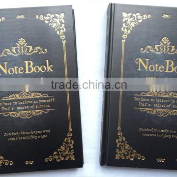 A5 paper hardcover notebooks with foil stamping