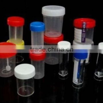 Sterile specimen container screw cap 30ml,60ml,90ml,120ml,140ml with CE
