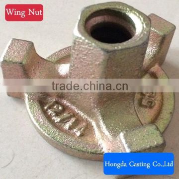 Zinc Plate Iron Wing Nut D12/D15/D20 For Construction