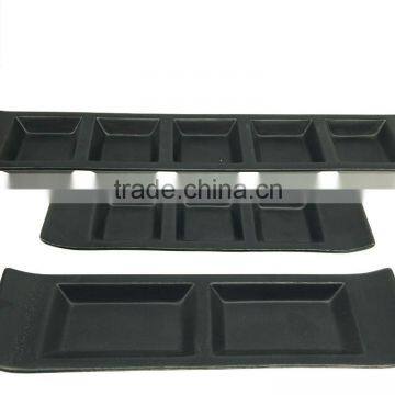 Black porcelain 2case 3case 5case dish H7352