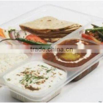 Thali+Lid For Restaurant & Sweet Shop 5 Box Compartment