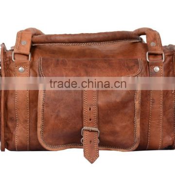 Real leather travel luggage,weekend,picnic,overnight hand bags of girls