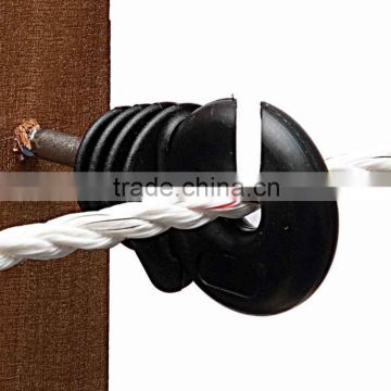 electric fence ring insulator for polywire with wood screw thread